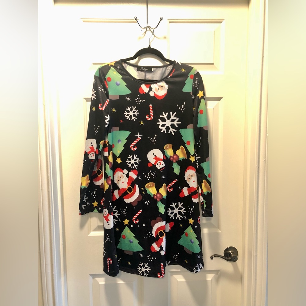 Women’s long sleeved Christmas Dress L